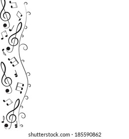 Music Treble Clef Notes Your Design Stock Vector (Royalty Free ...