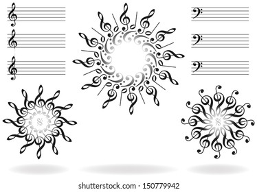 Notação musical .ai Royalty Free Stock SVG Vector