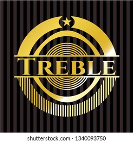 Treble golden emblem