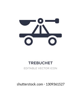 trebuchet icon on white background. Simple element illustration from Cultures concept. trebuchet icon symbol design.