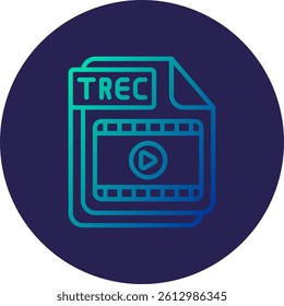 TREC Line Circle Gradient Style