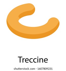 Treccine icon. Isometric of treccine vector icon for web design isolated on white background