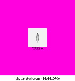 tree 0 icon sign signifier vector