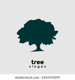 Tree 2 icon logo template vector design