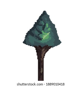 A Tree 3D Vector Pixel