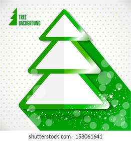 Tree absrtact background.Christmass illustration.