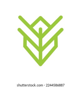 tree abstract line logo design pro vector