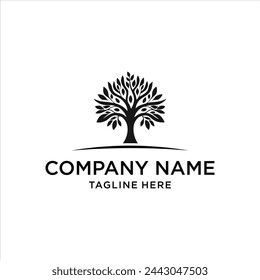 logo abstracto del árbol, inspiración del diseño, ilustración, vector