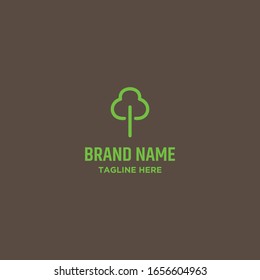 Tree Abstract logo Icon template design in Vector illustration .