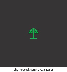 Tree Abstract logo icon template design in Vector illustration and logotype