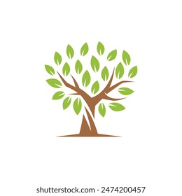 tree abstract logo modern style