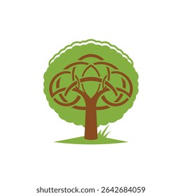 tree abstract logo modern style