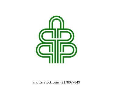 Tree Abstract Logo simple and unique design