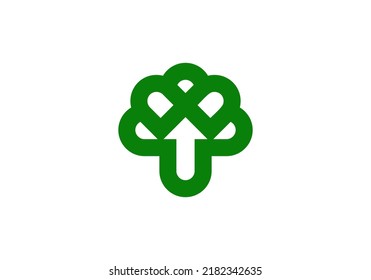 Tree Abstract Logo simple unique design