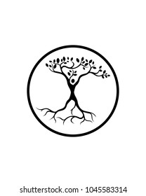 tree abstract logo template