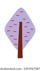 Baumabstrakte Pflanzenvektorgrafik