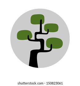 Tree abstract vector icon