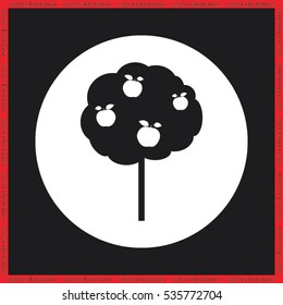 tree apple icon vector illustration eps10.