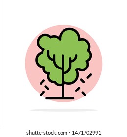 Tree, Apple, Apple Tree, Nature, Spring Abstract Circle Background Flat color Icon