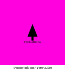 tree arrow icon sign signifier vector