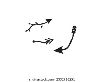 Tree with Arrows symbolizing growth, forward movement, arrow Tree icon logo concept vector illustration design sustainability, future, new direction.