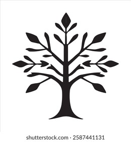 tree art on white background