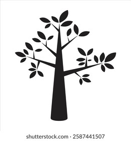 tree art on white background