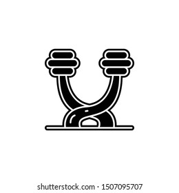 Tree, aspen icon. Simple glyph, flat vector of tree icons for ui and ux, website or mobile application
