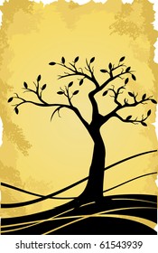 Tree autumn background