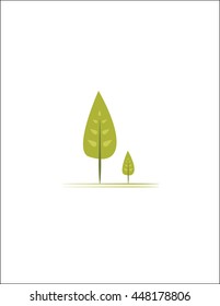 Tree Background - minimalist tree - vector background