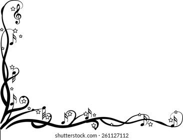 12,119 Music notes border Images, Stock Photos & Vectors | Shutterstock