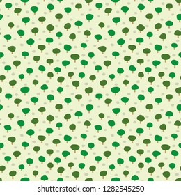 tree background. Seamless pattern. Vector.