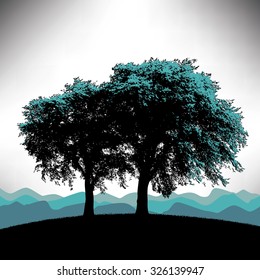 Tree background with space for your text