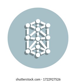 Icono de placa de árbol. Glifo simple, vector plano de iconos de la religiosidad mundial para ui y ux, sitio web o aplicación móvil