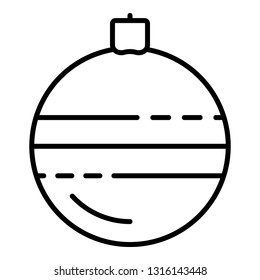 Tree ball icon. Outline tree ball vector icon for web design isolated on white background