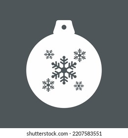 Tree ball toy decoration quality vector illustration cut