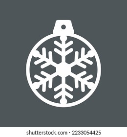 Tree ball toy decoration quality vector illustration cut