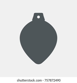 Tree ball toy decoration quality vector illustration cut