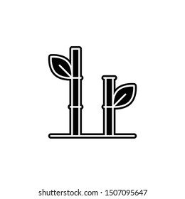 Tree, bamboo icon. Simple glyph, flat vector of tree icons for ui and ux, website or mobile application