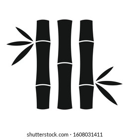 Tree bamboo icon. Simple illustration of tree bamboo vector icon for web design isolated on white background