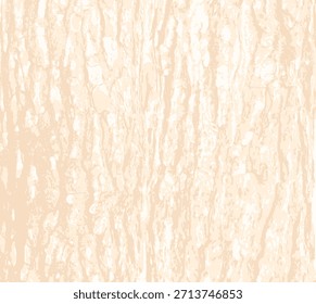 Fundo de casca de árvore com fendas naturais. Superfície bege de grão resistente, exterior orgânico. Padrão de textura de madeira, design rústico ou vintage, conceito de floresta. Ilustração vetorial de material decorativo criativo