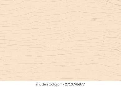 Tree bark background with natural cracks. Rugged grain beige surface, organic exterior. Wood texture pattern, rustic or vintage design, forest concept. Creative decorative material vector illustration