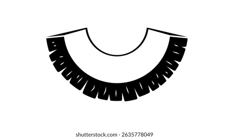 tree bark , black isolated silhouette