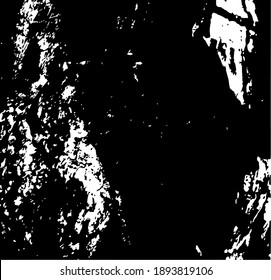 Tree bark. Cracked tree core. Design element. Background texture, vector illustration.