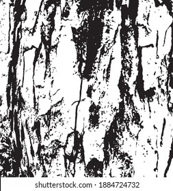 Tree bark. Design element. Background texture, vector illustration.