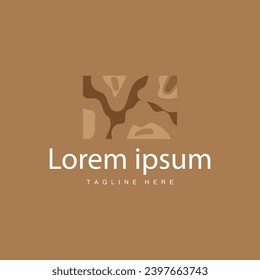 Tree Bark Logo Design Vector Simple Wood Texture Bark Illustration Symbol