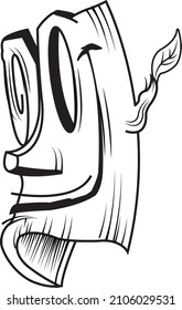 Tree Bark Mask - Handmade Vector