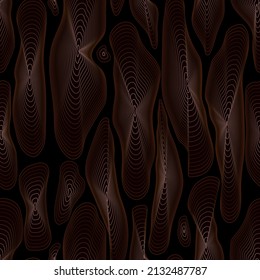 Tree Bark Redwood Seamless Vector Ornament