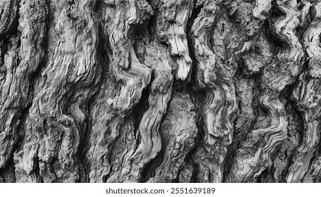 Tree bark texture background. Black and White texture of tree bark. 