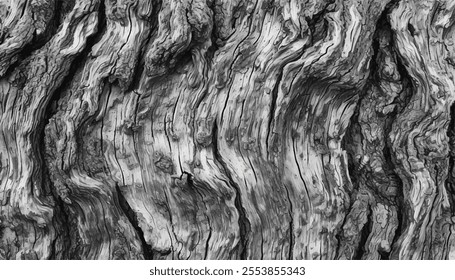 Tree bark texture background. Black and White texture of tree bark. 